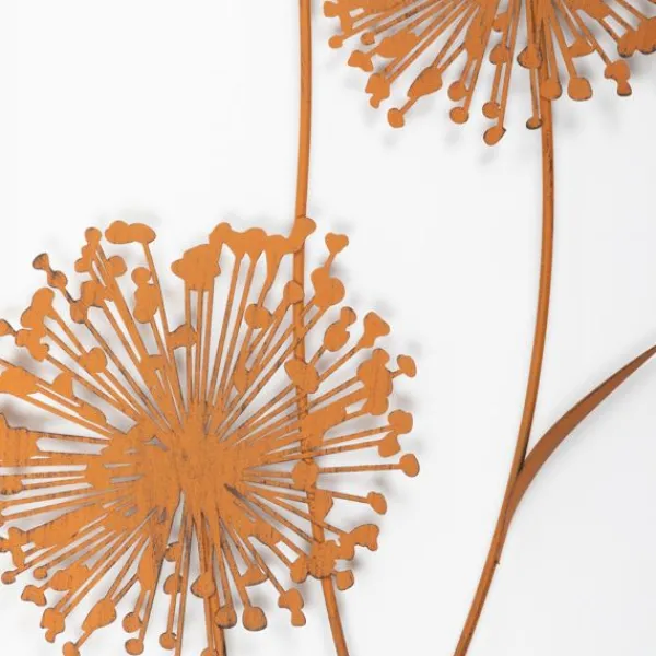 National Trust Alliums in Frame, Rust Wall Art Hot