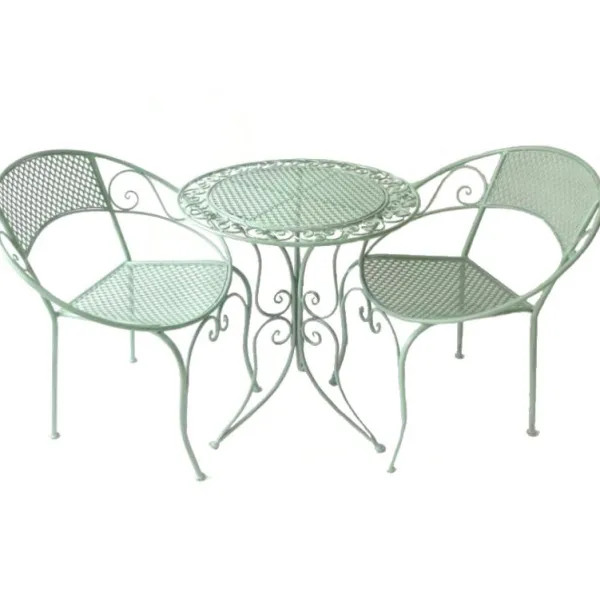 National Trust Aquit Mesh 3 Piece Bistro Set, Sage Hot