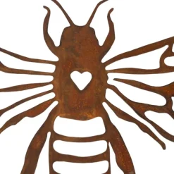 National Trust Bee Wall Plaque, Rusty Metal Online