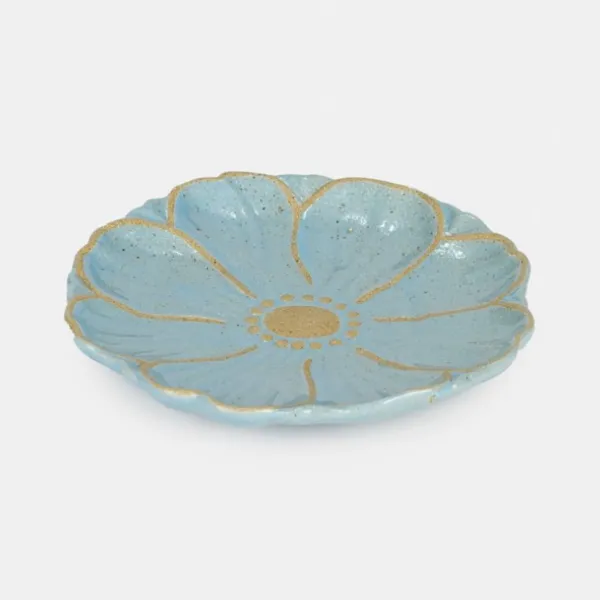 National Trust Blue Flower Stoneware Plate Hot