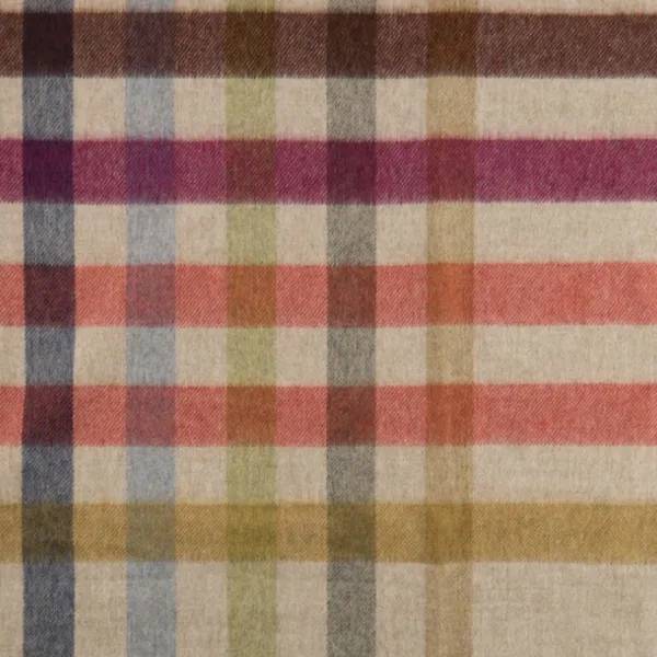 National Trust Bronte by Moon Henley Beige Multi Merino Throw Online