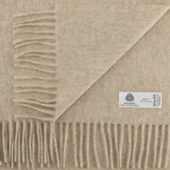 National Trust Bronte by Moon Henley Beige Multi Merino Throw Online