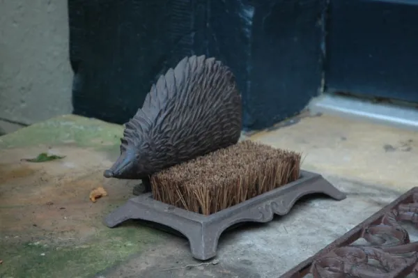 National Trust Cast Iron Hedgehog Boot Brush Outlet