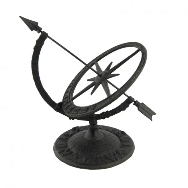 National Trust Cast Iron Ornate Armillary Sundial Clearance