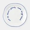 National Trust Ceramic 'Eat Up' Quote Plate Clearance