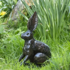 National Trust Chi Africa Sitting Hare Recycled Metal Sculpture Clearance