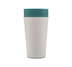 National Trust Circular & Co 12oz Chalk and Aqua Marine Green Reusable Coffee Cup New