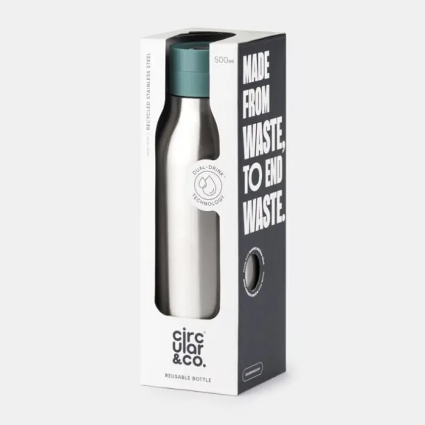 National Trust Circular & Co Stainless Steel Aquamarine Water Bottle, 500ml Online