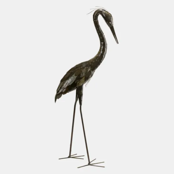 National Trust Feathered Heron Sculpture, Neck Down Pose Sale