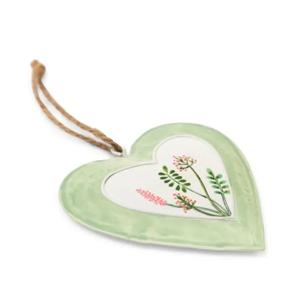 National Trust Green Metal Heart Hanging Decoration Fashion
