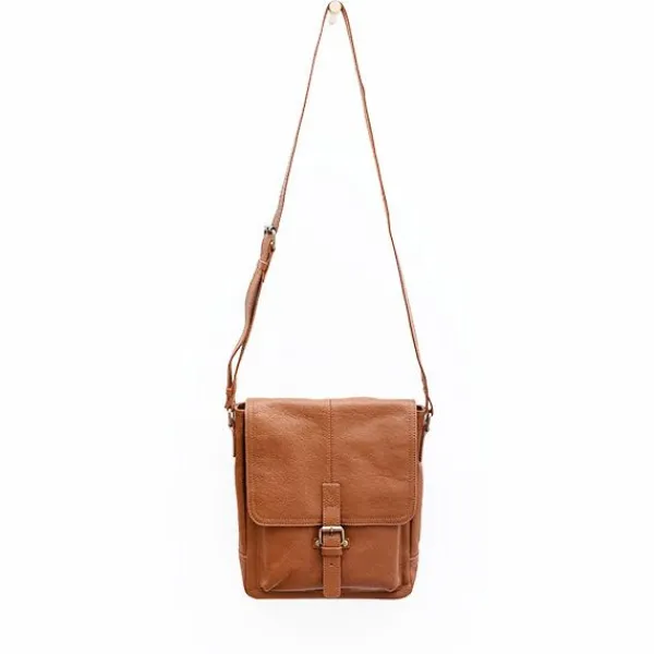 National Trust Leather Cross Body Bag, Brown Hot