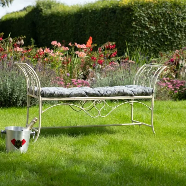 National Trust Long Seat Bench, Cream New