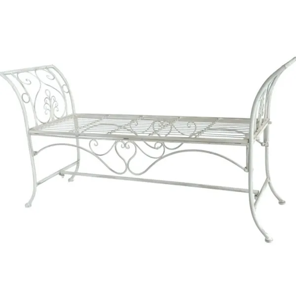 National Trust Long Seat Bench, Cream New