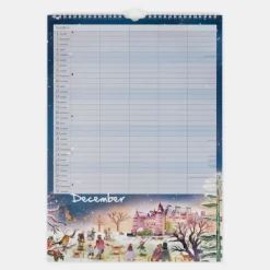 National Trust A3 Family Organiser Calendar 2026 Fashion