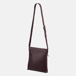 National Trust Burgundy Leather Cross Body Bag Best