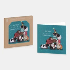 National Trust Festive Guinea Pigs Christmas Cards Box of 10 Sale