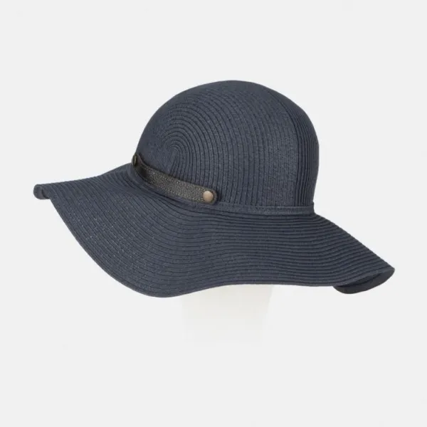 National Trust Foldable Hat with Leather Clasp, Navy Best