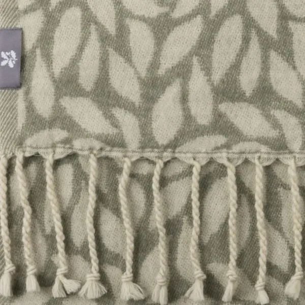 National Trust Leaves Recycled Wool Throw Fashion