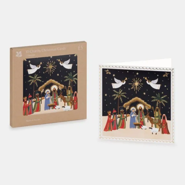 National Trust Nativity Christmas Cards Box of 10 Sale