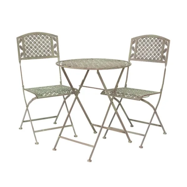 National Trust Oak Leaf Bistro Set, Sage Brown Fashion