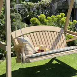 National Trust Oak Swing Chair, 3 Seater Outlet