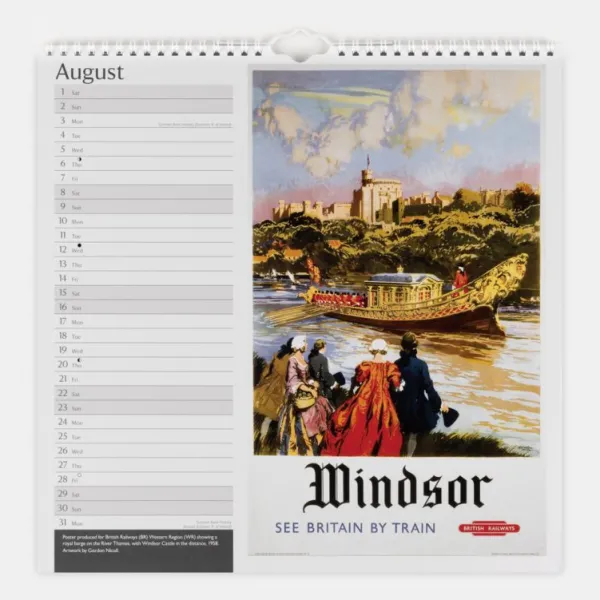 National Trust Railway Poster Art Calendar 2026 Discount
