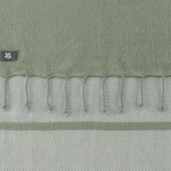 National Trust Recycled Polyester Throw, Soft Green Hot
