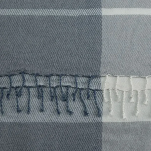 National Trust Recycled Polyester Throw, Dusky Blue Sale