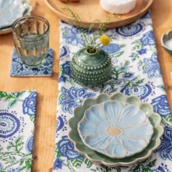 National Trust Table Runner, Block Print Clearance