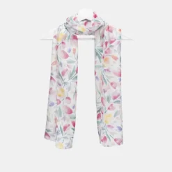 National Trust Tulip Meadow Silk Scarf Clearance