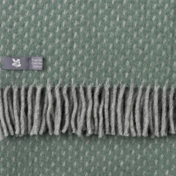 National Trust Twill Throw, Sage Green Outlet