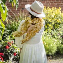 National Trust Yellow Vines Silk Scarf Outlet