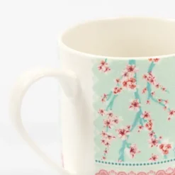 National Trust Pink Blossom Bone China Recycled Mug Outlet