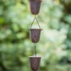 National Trust Rain Chain Ornament, Dark Rust Fashion