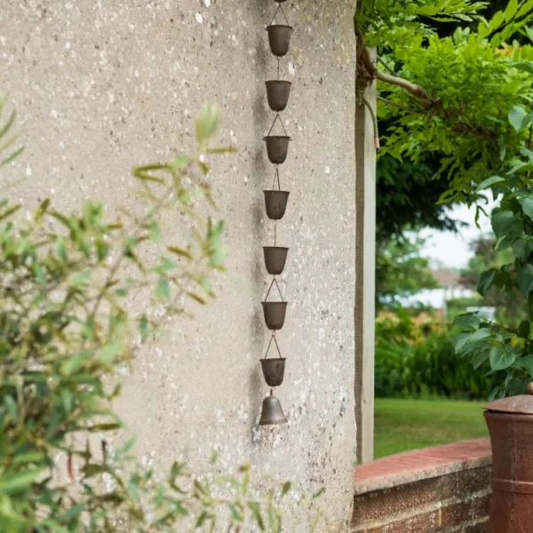 National Trust Rain Chain Ornament, Dark Rust Fashion
