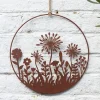 National Trust Round Wall Ornament Wild Flowers Clearance