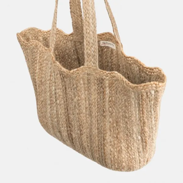 National Trust The Braided Rug Company Natural Scallop Tote Bag Online