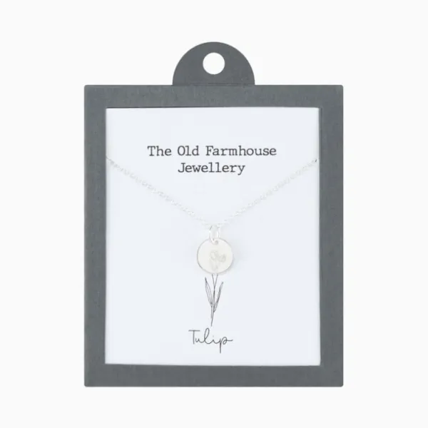 National Trust The Old Farmhouse Jewellery Tulip Sterling Silver Necklace Outlet