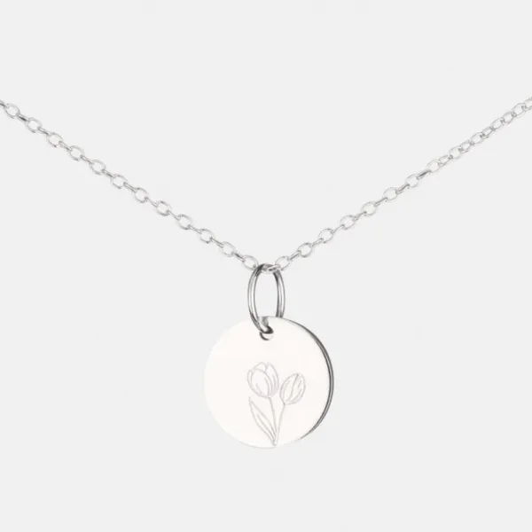 National Trust The Old Farmhouse Jewellery Tulip Sterling Silver Necklace Outlet