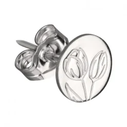 National Trust The Old Farmhouse Jewellery Tulip Sterling Silver Stud Earrings Discount