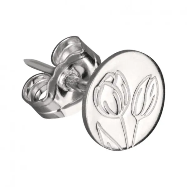 National Trust The Old Farmhouse Jewellery Tulip Sterling Silver Stud Earrings Discount