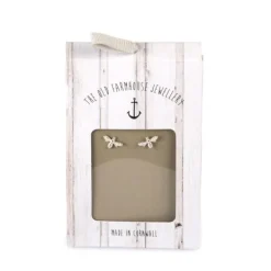 National Trust The Old Farmhouse Jewellery Stud Earrings, Bee Clearance