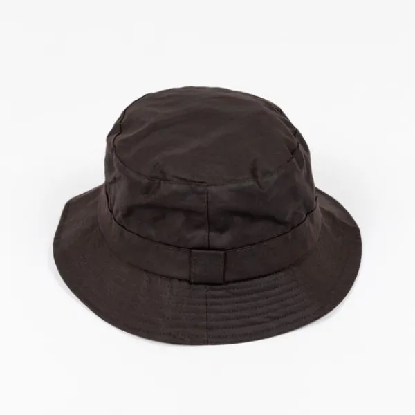 National Trust Tweedmill Brown Drop Brim Waxed Hat Outlet