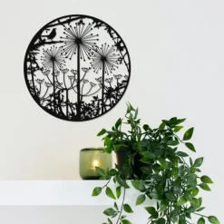 National Trust Wall Art, Hedgerow with Blackbirds, Allium and Cow Parsley Sale