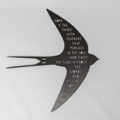 National Trust Wall Ornament, Swallow with Poetry Online