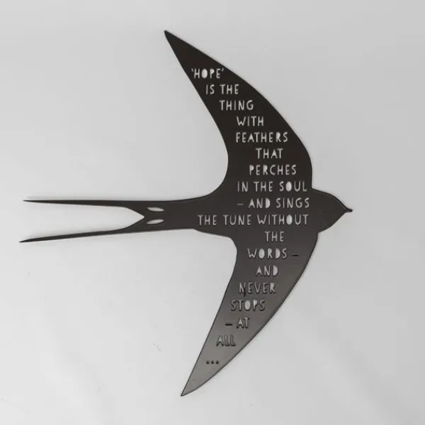 National Trust Wall Ornament, Swallow with Poetry Online