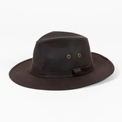 National Trust Waxed Adventurer Hat, Dark Brown Online