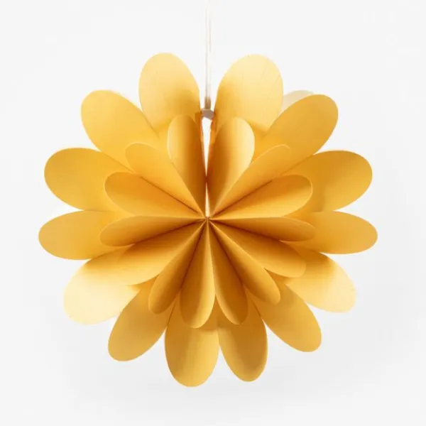 National Trust Yellow Hanging Paper Flower Decoration New