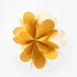 National Trust Yellow Hanging Paper Flower Decoration New
