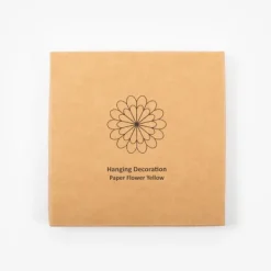 National Trust Yellow Hanging Paper Flower Decoration New